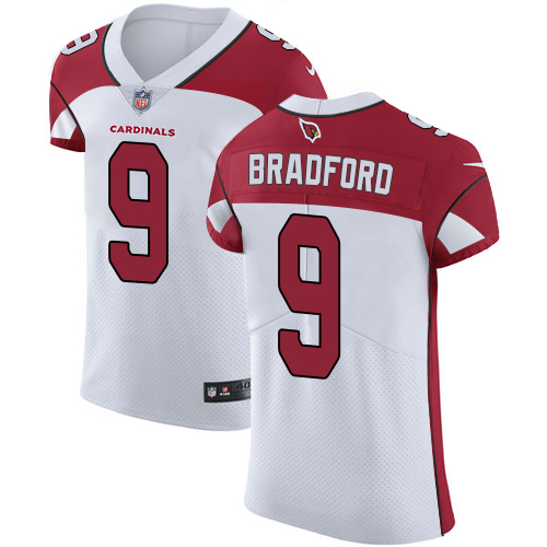 Nike Cardinals #9 Sam Bradford White Men's Stitched NFL Vapor Untouchable Elite Jersey - Click Image to Close